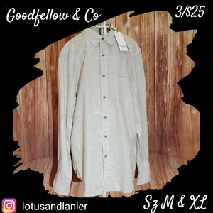 Goodfellow & co striped shirt Sz XL , MNWOT 3/$25